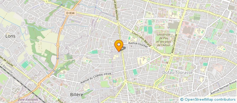 localisation de l'entreprise MONSIEUR MATHIEU LORIOT  BILLERE