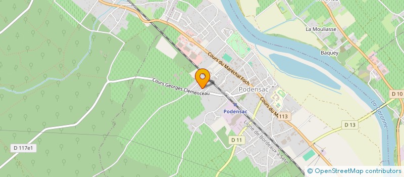 localisation de l'entreprise MONSIEUR MATHIEU LOSSE  PODENSAC