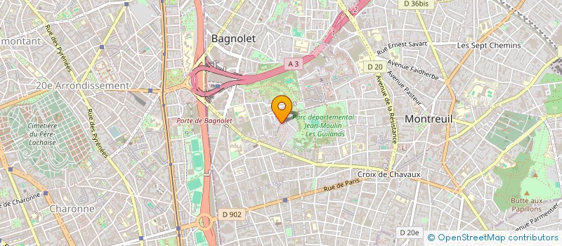 localisation de l'entreprise MONSIEUR MATHIEU LOURDEL à BAGNOLET