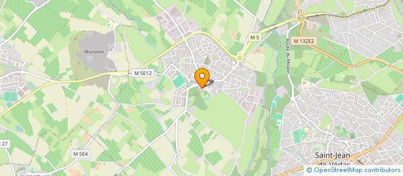 localisation de l'entreprise MONSIEUR MATHIEU LOUVEAU  LAVERUNE