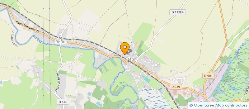 localisation de l'entreprise MONSIEUR MATHIEU LOVERGNE  ATTIN