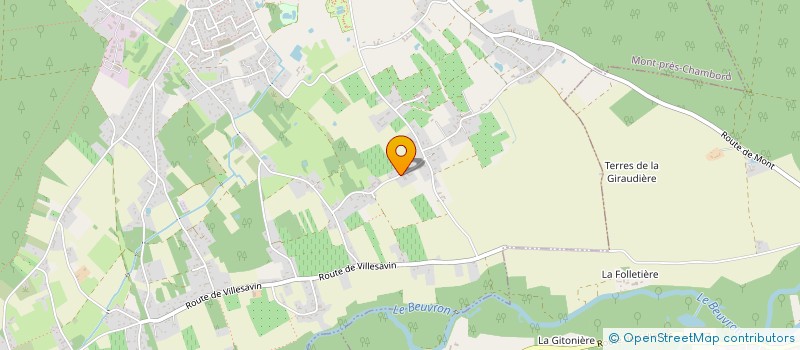 localisation de l'entreprise MONSIEUR MATHIEU LOYAU  MONT-PRES-CHAMBORD