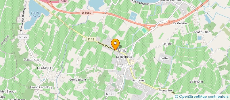 localisation de l'entreprise MONSIEUR MATHIEU LUXEY  GENISSAC