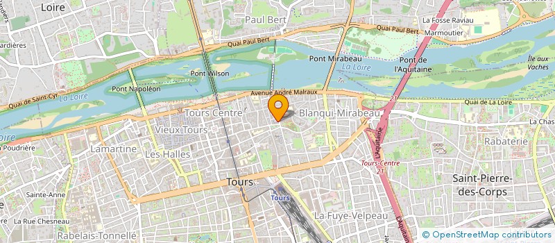 localisation de l'entreprise MONSIEUR MATHIEU MAHIER  TOURS