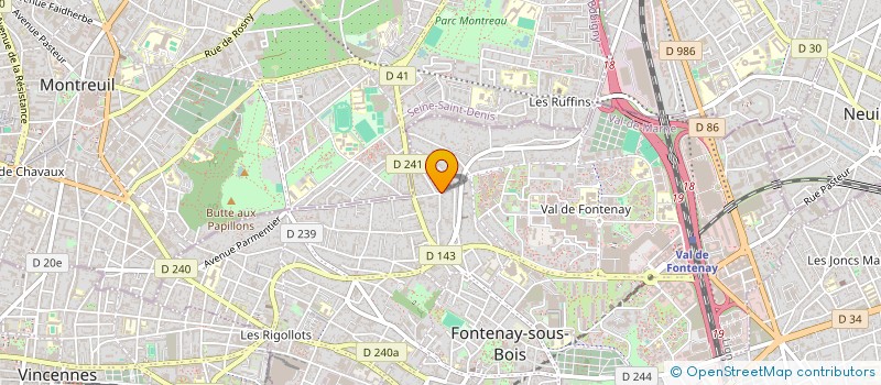 localisation de l'entreprise MONSIEUR MATHIEU MAIGRET à FONTENAY-SOUS-BOIS