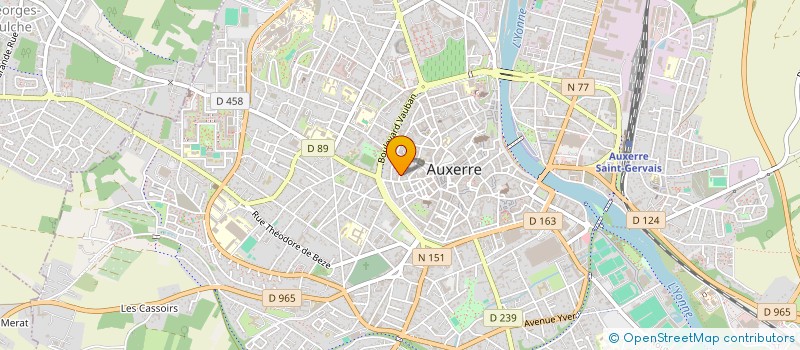 localisation de l'entreprise MONSIEUR MATHIEU MAILLARD à AUXERRE