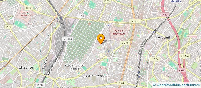 localisation de l'entreprise MONSIEUR MATHIEU MALAGA  BAGNEUX