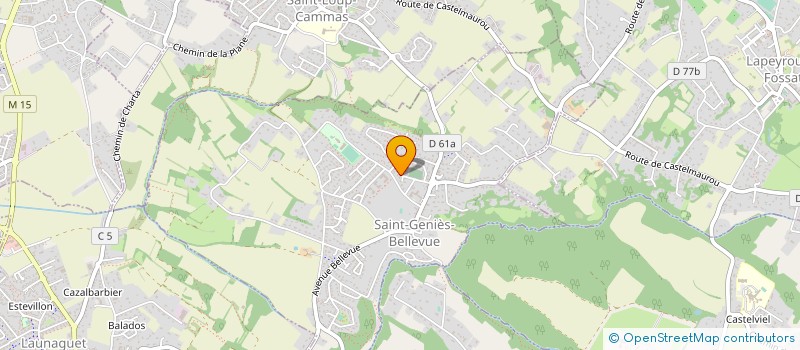 localisation de l'entreprise MONSIEUR MATHIEU MALBREL  SAINT-GENIES-BELLEVUE