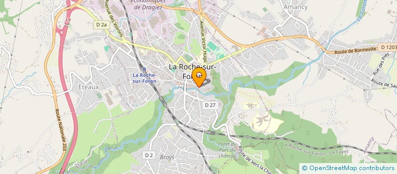 localisation de l'entreprise MONSIEUR MATHIEU MALLET  LA ROCHE-SUR-FORON