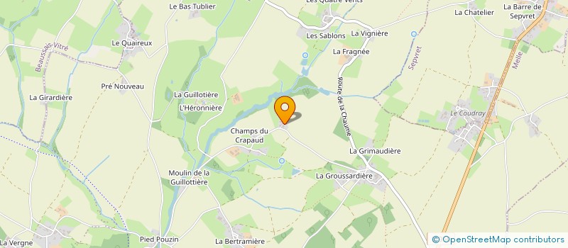 localisation de l'entreprise MONSIEUR MATHIEU MALLET  MELLE