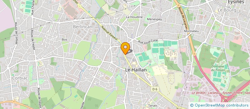 localisation de l'entreprise MONSIEUR MATHIEU MAMMERI  LE HAILLAN