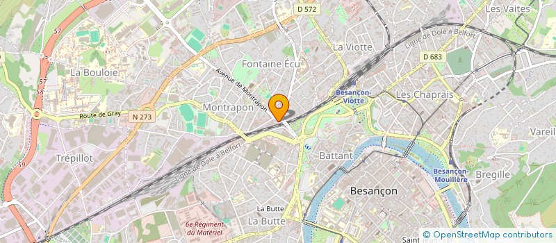 localisation de l'entreprise MONSIEUR MATHIEU MANDRET à BESANCON