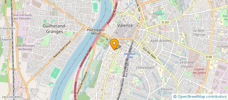 localisation de l'entreprise MONSIEUR MATHIEU MARAINE  VALENCE