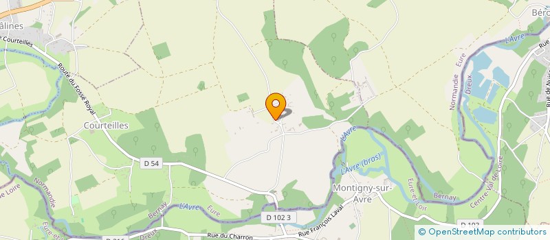 localisation de l'entreprise MONSIEUR MATHIEU MARAIS  COURTEILLES