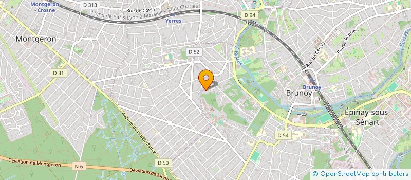 localisation de l'entreprise MONSIEUR MATHIEU MARIE-EMILIENNE  BRUNOY