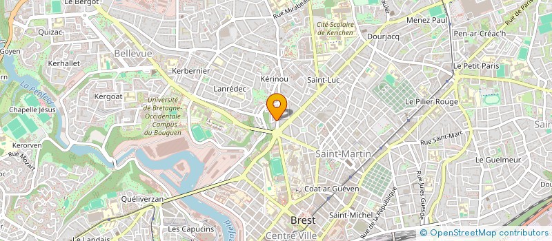 localisation de l'entreprise MONSIEUR MATHIEU MARREC à BREST