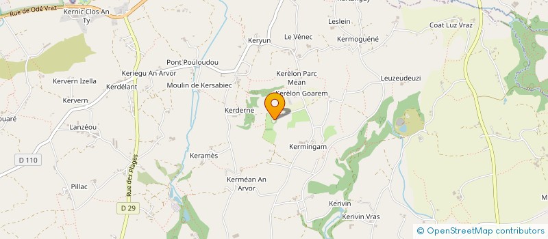 localisation de l'entreprise MONSIEUR MATHIEU MARREC  PLOUNEVEZ-LOCHRIST