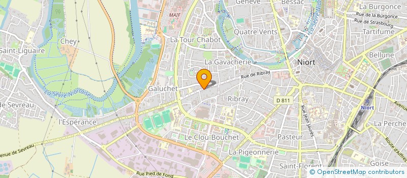 localisation de l'entreprise MONSIEUR MATHIEU MARTEAU  NIORT