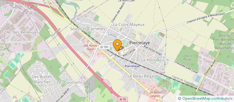 localisation de l'entreprise MONSIEUR MATHIEU MARTIN  MERY-SUR-OISE