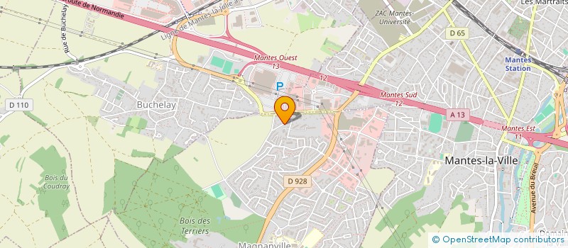 localisation de l'entreprise MONSIEUR MATHIEU MARTINEL  MAGNANVILLE