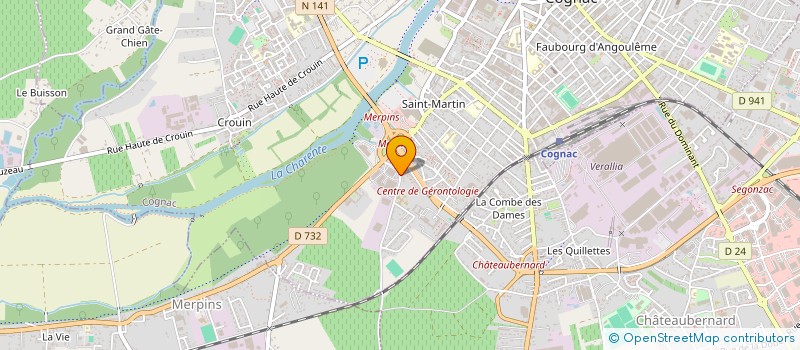localisation de l'entreprise MONSIEUR MATHIEU MARTINES à COGNAC