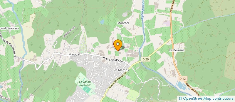 localisation de l'entreprise MONSIEUR MATHIEU MAS  LA CRAU