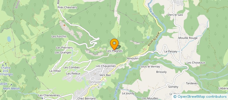localisation de l'entreprise MONSIEUR MATHIEU MAURE à ONNION