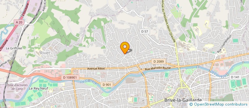 localisation de l'entreprise MONSIEUR MATHIEU MAURE  BRIVE-LA-GAILLARDE