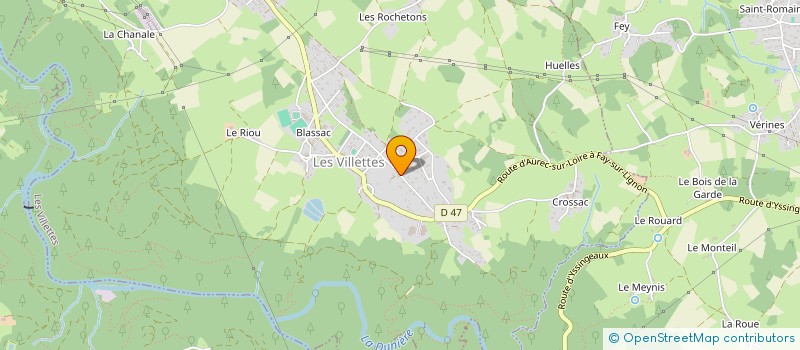 localisation de l'entreprise MONSIEUR MATHIEU MAURIN à LES VILLETTES