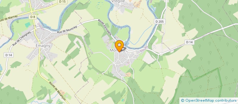 localisation de l'entreprise MONSIEUR MATHIEU MAUVAIS  MONCLEY