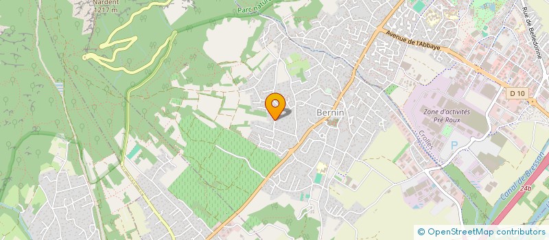 localisation de l'entreprise MONSIEUR MATHIEU MAZAURIC  BERNIN