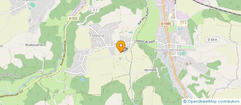 localisation de l'entreprise MONSIEUR MATHIEU MAZET  MEYRIE