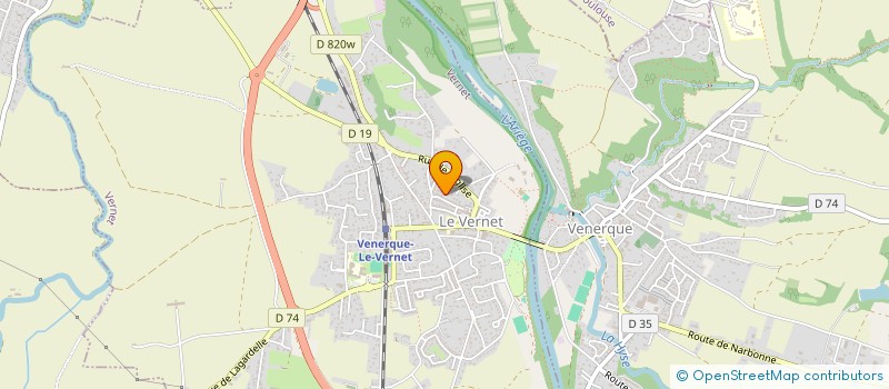 localisation de l'entreprise MONSIEUR MATHIEU MEDA  VERNET