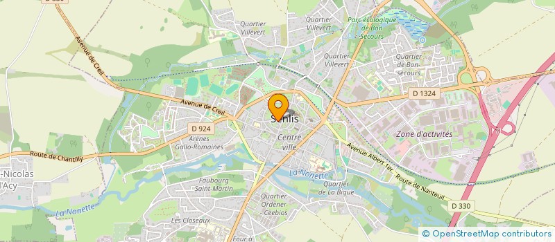 localisation de l'entreprise MONSIEUR MATHIEU MEIGNAN  SENLIS