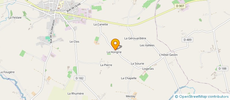 localisation de l'entreprise MONSIEUR MATHIEU MELANGER  BARENTON