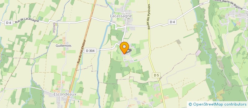 localisation de l'entreprise MONSIEUR MATHIEU MENARD  LACASSAGNE