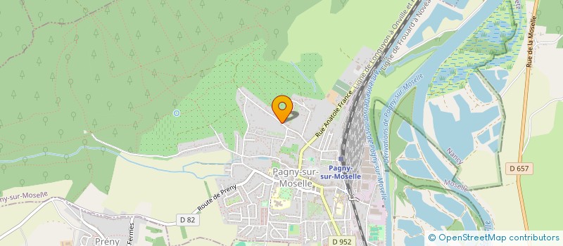 localisation de l'entreprise MONSIEUR MATHIEU MENETRIER  PAGNY-SUR-MOSELLE