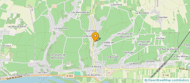 localisation de l'entreprise MONSIEUR MATHIEU MERCERET  VOUVRAY