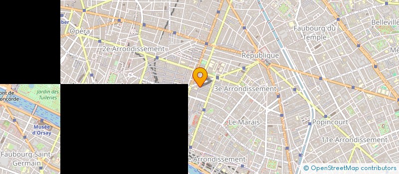 localisation de l'entreprise MONSIEUR MATHIEU MERCIER  PARIS