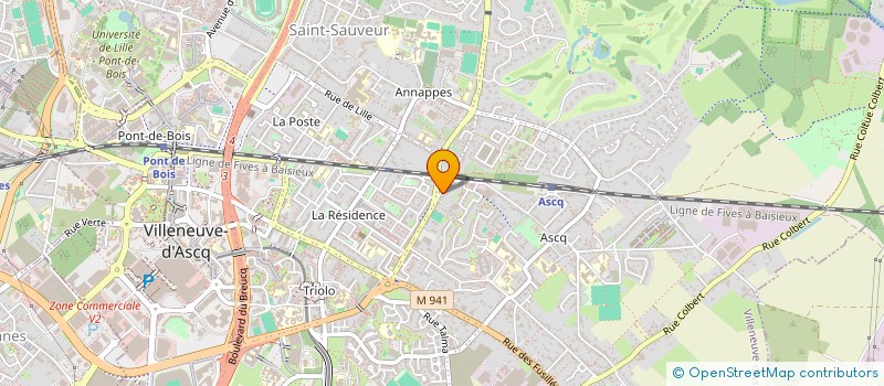 localisation de l'entreprise MONSIEUR MATHIEU MERCIER à VILLENEUVE-D'ASCQ