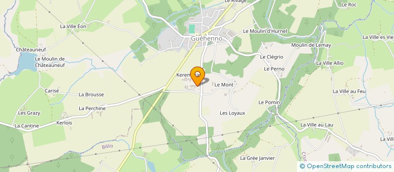 localisation de l'entreprise MONSIEUR MATHIEU MERCIER  GUEHENNO