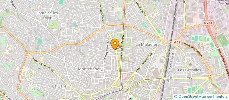 localisation de l'entreprise MONSIEUR MATHIEU MESPOULHE à DIJON