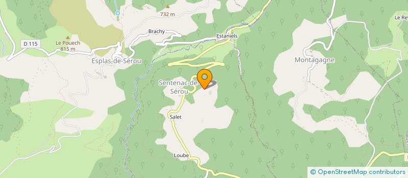 localisation de l'entreprise MONSIEUR MATHIEU METGE à LA BASTIDE-DE-SEROU
