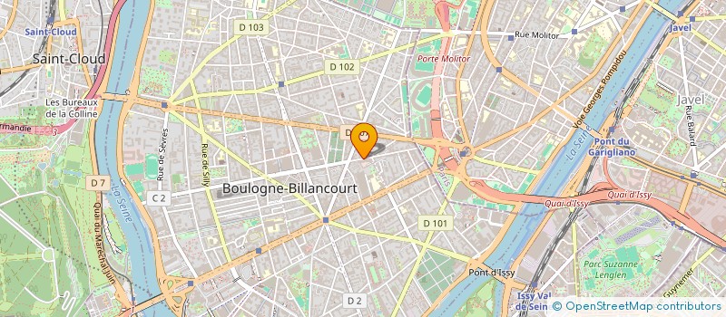 localisation de l'entreprise MONSIEUR MATHIEU MEUNIER  BOULOGNE-BILLANCOURT