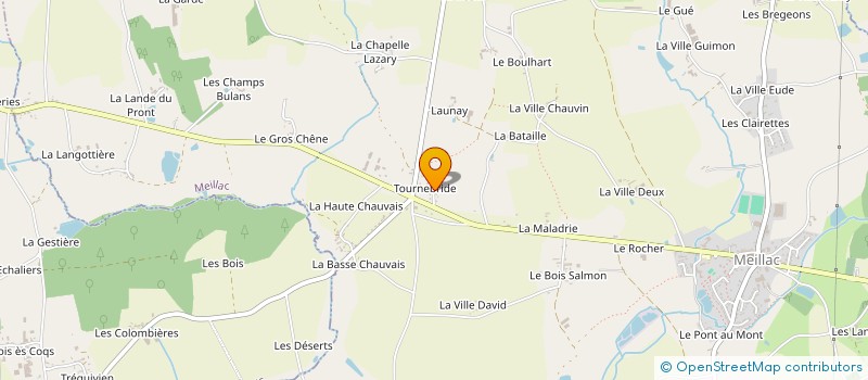 localisation de l'entreprise MONSIEUR MATHIEU MEUNIER  MEILLAC