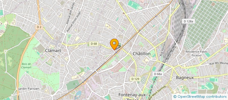 localisation de l'entreprise MONSIEUR MATHIEU MICHEL  CHATILLON