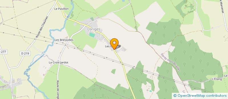 localisation de l'entreprise MONSIEUR MATHIEU MILLOT  LORIGES