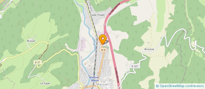 localisation de l'entreprise MONSIEUR MATHIEU MIRAMONT à MASSIAC