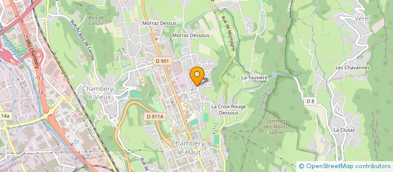 localisation de l'entreprise MONSIEUR MATHIEU MODELIN  CHAMBERY