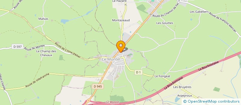 localisation de l'entreprise MONSIEUR MATHIEU MONCELON à DEUX-CHAISES